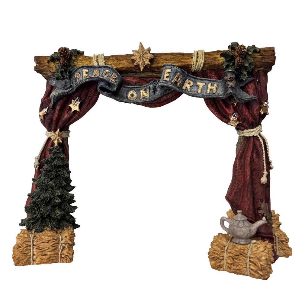 Vintage Boyds Bears Bearstone The Stage Nativity Peace On Earth Christmas 1995